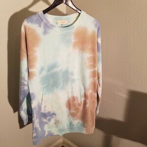 NWT no comment Tie-dyed Hoodie with Pockets Size Medium Med